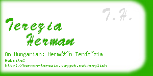 terezia herman business card